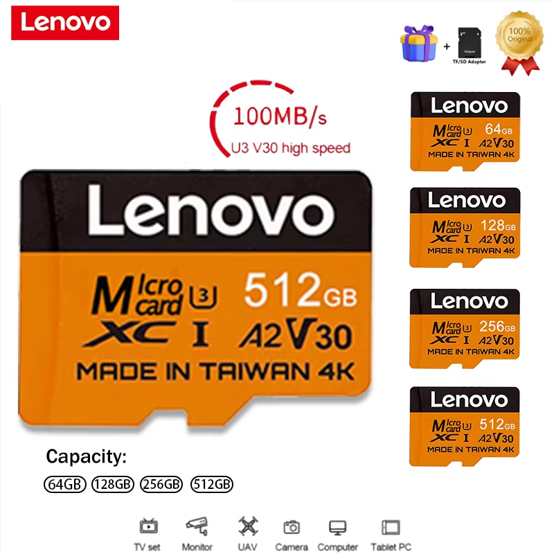Pc Gaming Lenovo - Lenovo Secure 512GB SD Kartlar Mikro