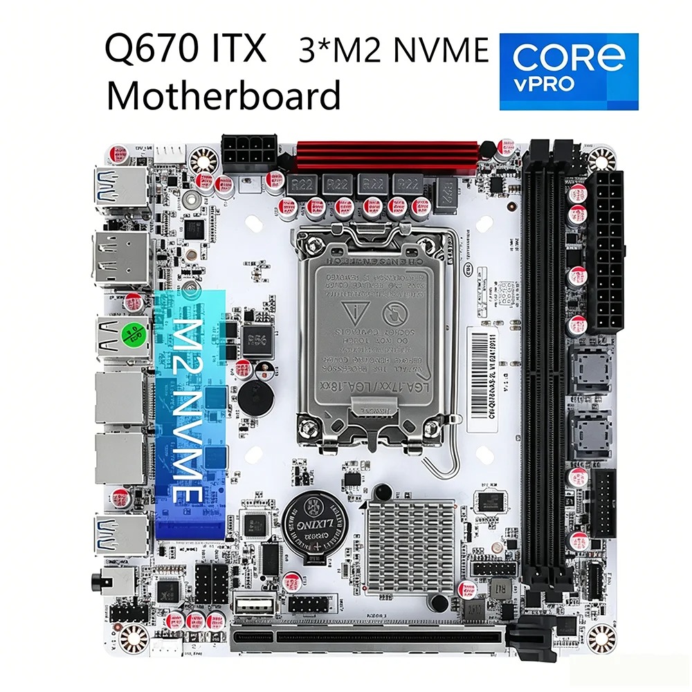 Pc Gaming I7 14Th Gen - Q670 ITX NAS Anakart Kiti, 12-14.