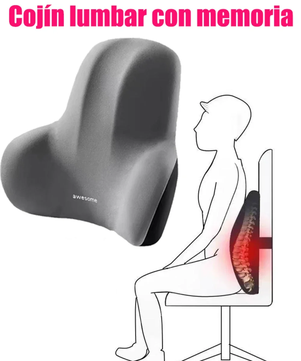 Gaming Chair Lumbar Pillow - Bellek Köpük Bel Sırt Yastığı Araba