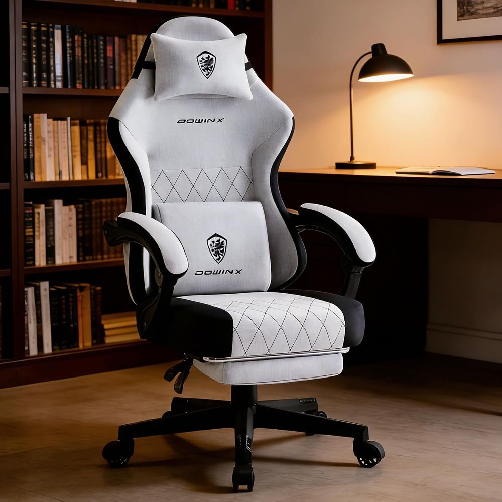 Gaming Chair Lumbar Pillow - Yaylı Minderli Oyun Koltuğu, Masajlı Bel