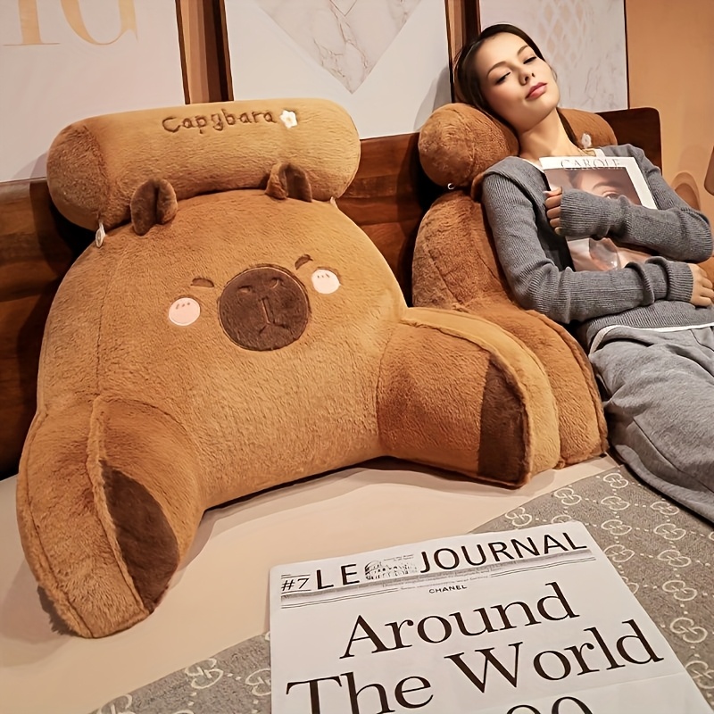 Gaming Chair Lumbar Pillow - Güzel Kapibara Sırtlık Yastığı, Büyük Sırtlık