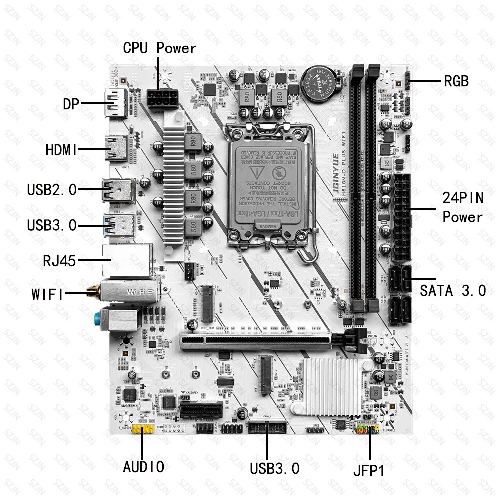 JGINYUE H610M Anakart LGA1700  - Pc Gaming I7 14Th Gen incelemesi ve fiyatı