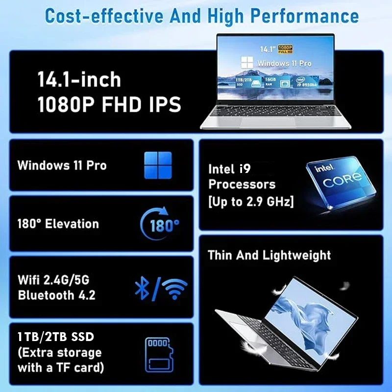 2025 Yeni 14.1 inç Ofis Dizüst - Pc Gaming Intel Core I9 incelemesi ve fiyatı